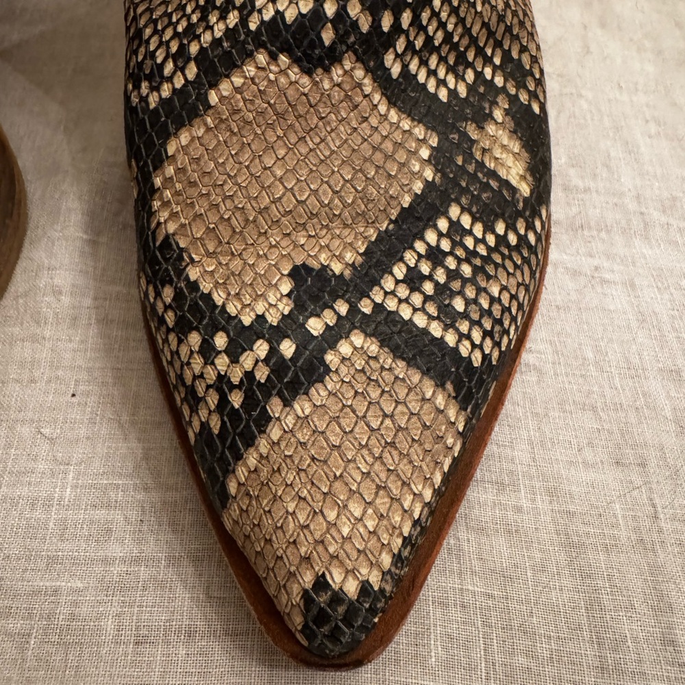 Dolce Vita Sonni Leather Booties in Snakeskin - Picture 8 of 10